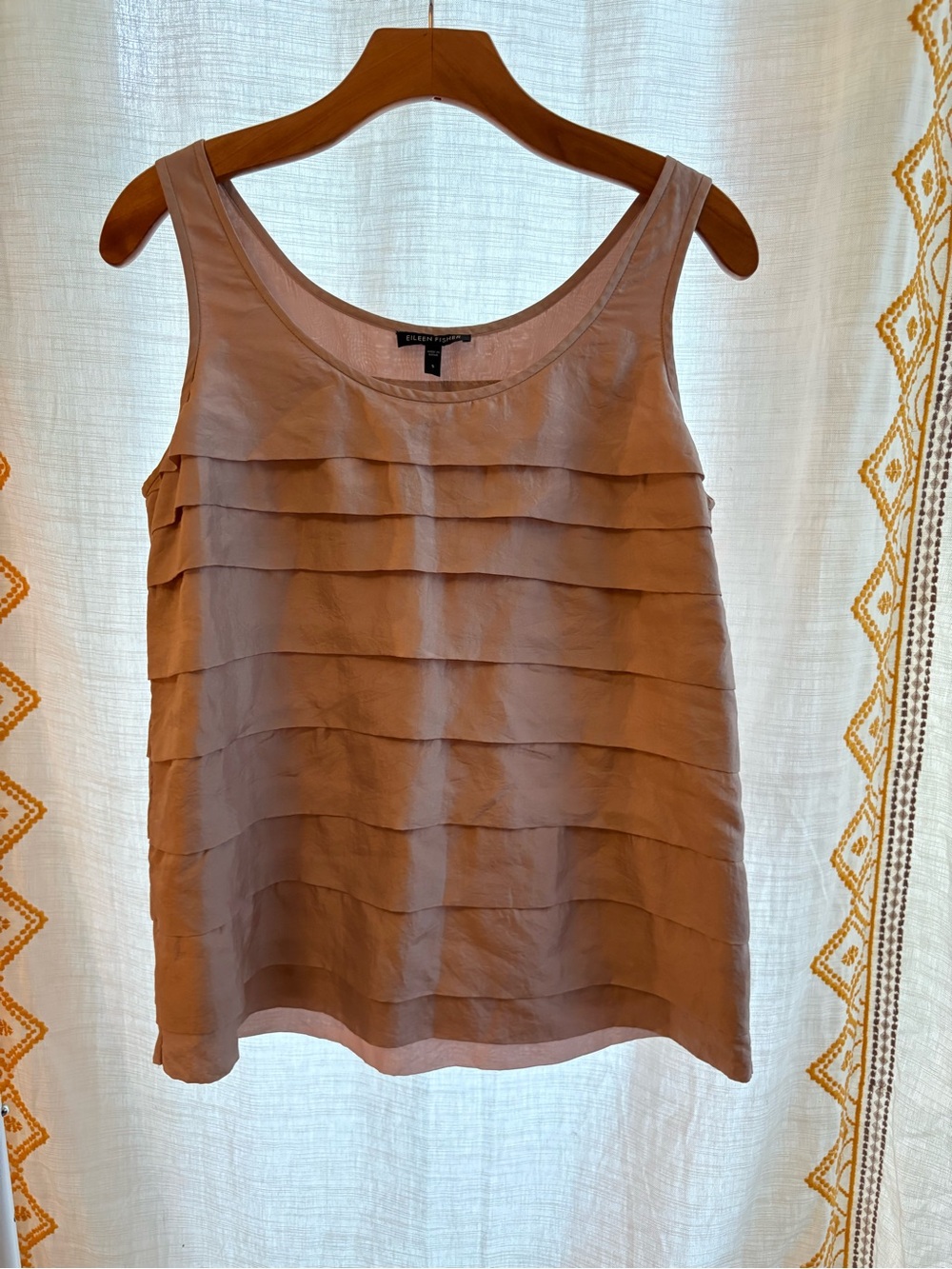 Eileen Fisher Layered Sleeveless Camisole in Dusty Rose